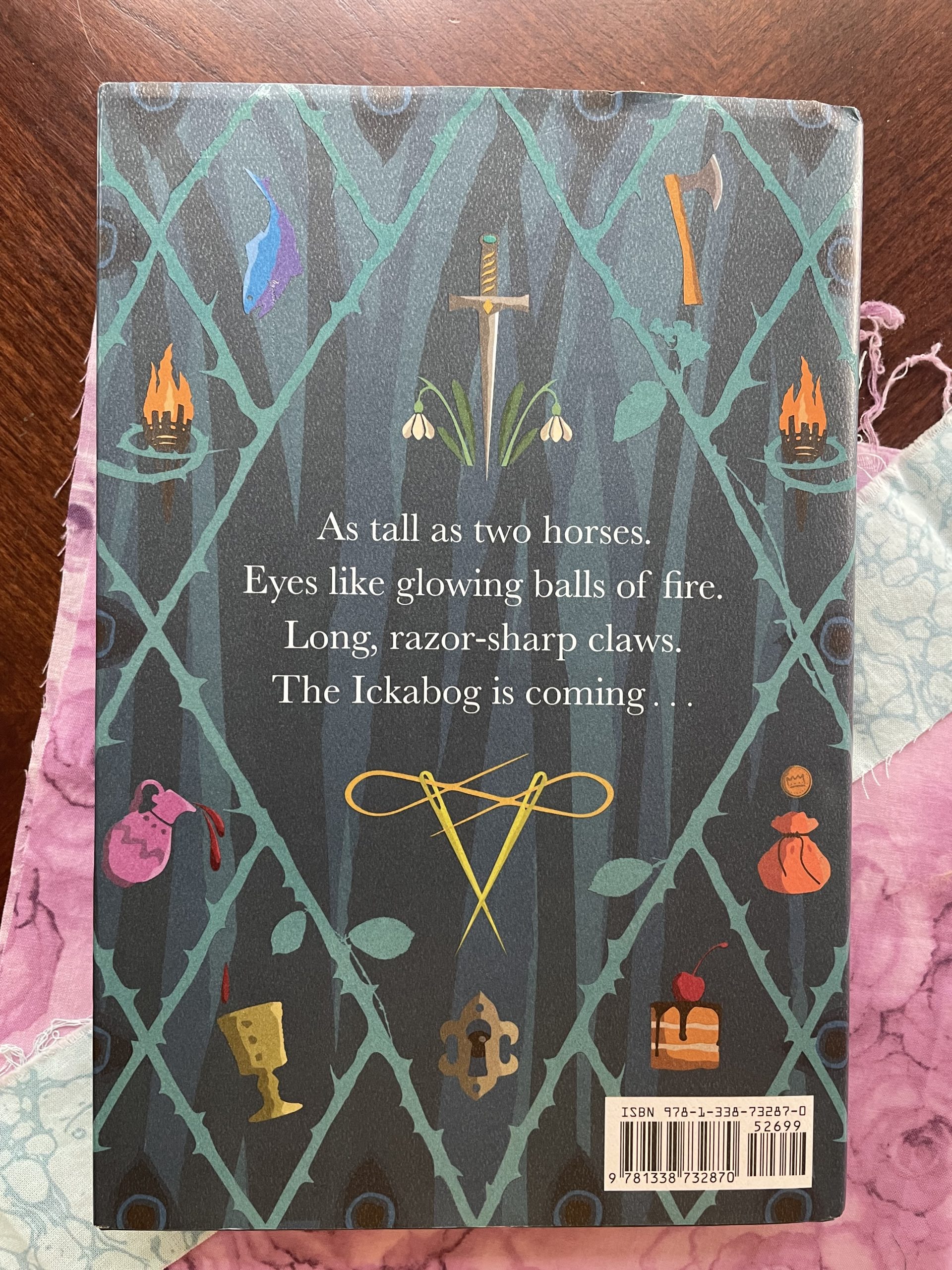 Back side of book “The Ickabog” by JKRowling